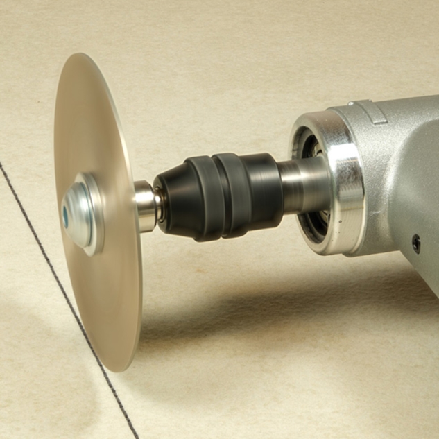 Slim-cut diamantklinge i brug